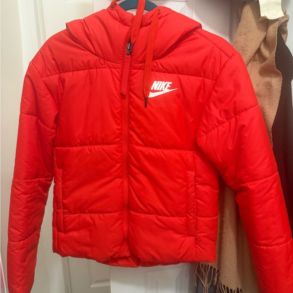 Nike Red Puffer Jacket